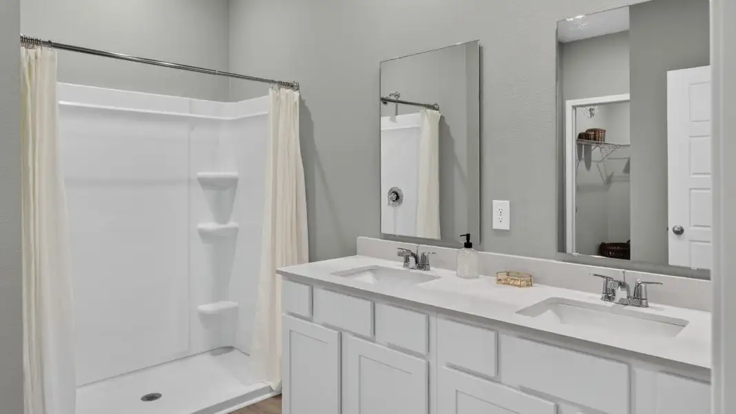 Furnished interior view inside a new home in American Village, Palm Coast (Image 15).