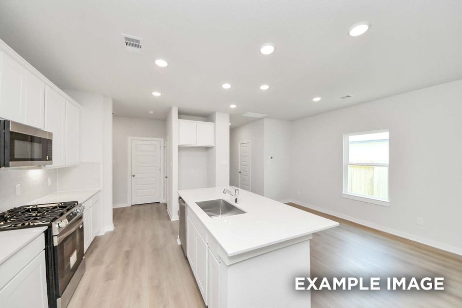 Representative furnished interior of a home built from the The Blanco F by Davidson Homes LLC in Spring Branch Crossing, Conroe (Image 9).