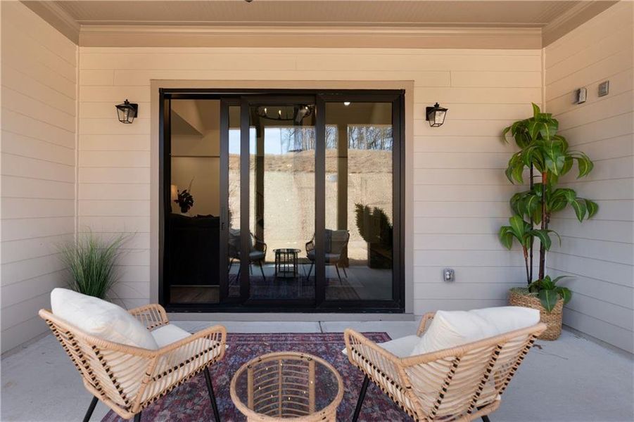 Exterior details and patio area of a home in , Waleska (Image 22).