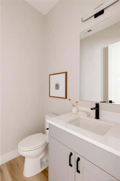 Furnished interior view inside a new home in A Line Townhomes, Denver (Image 11).