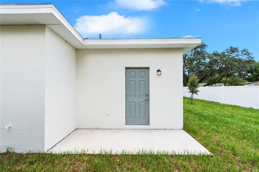 Exterior details and patio area of a home in , Tampa (Image 26). Exterior details and patio area of a home in , Tampa (Image 26).