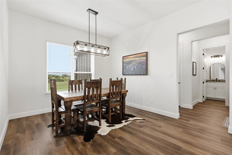 Furnished interior view inside a new home in , Weatherford (Image 29).
