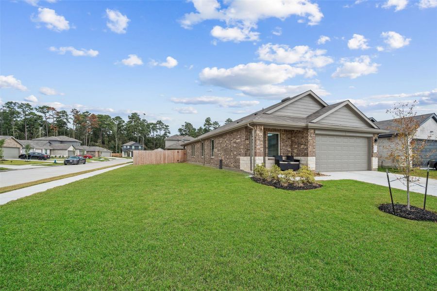 The corner lot, and not a lot of traffic on either street. The corner lot, and not a lot of traffic on either street.
