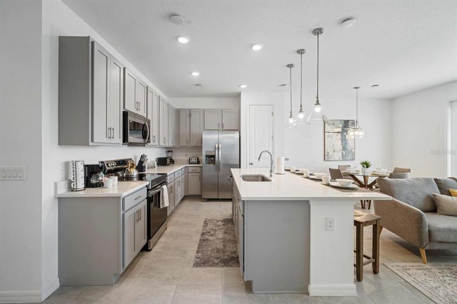 Furnished interior view inside a new home in , Davenport (Image 11). Furnished interior view inside a new home in , Davenport (Image 11).