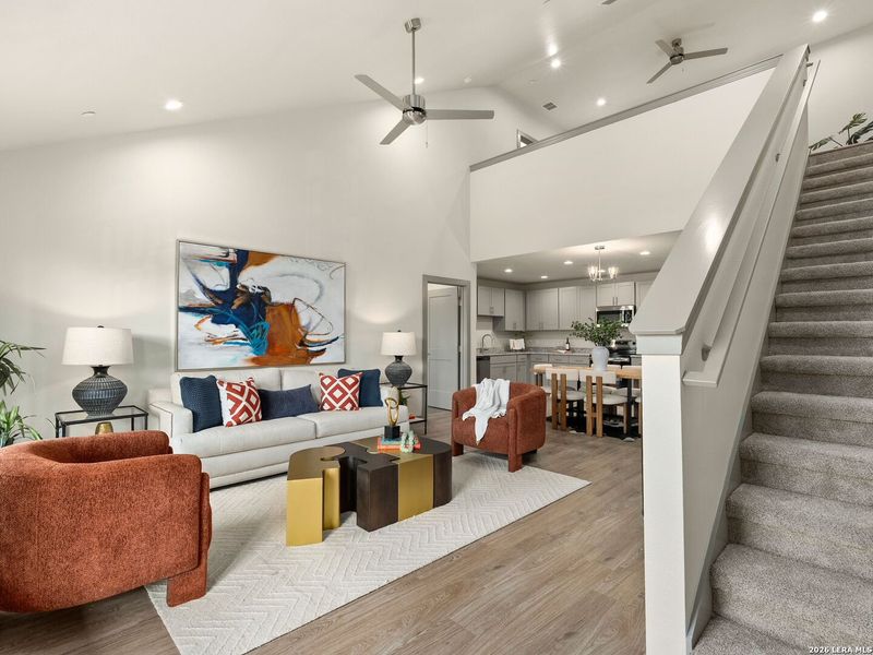 Furnished interior view inside a new home in , New Braunfels (Image 3).