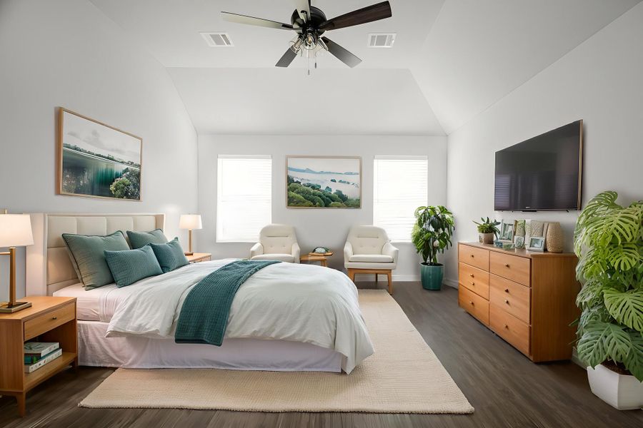 Representative furnished interior of a home built from the The Lily by Avonley Homes in Bonham Trace, Bryan (Image 14).