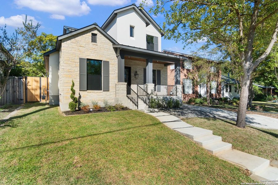 Exterior details and patio area of a home in , San Antonio (Image 2).