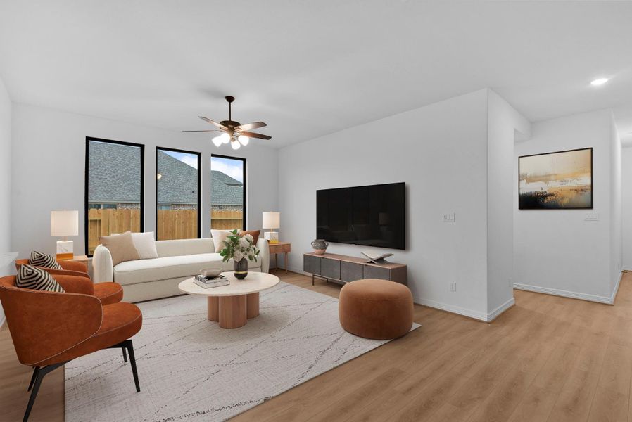 Imagine sitting around hosting your next book club in this gorgeous space!