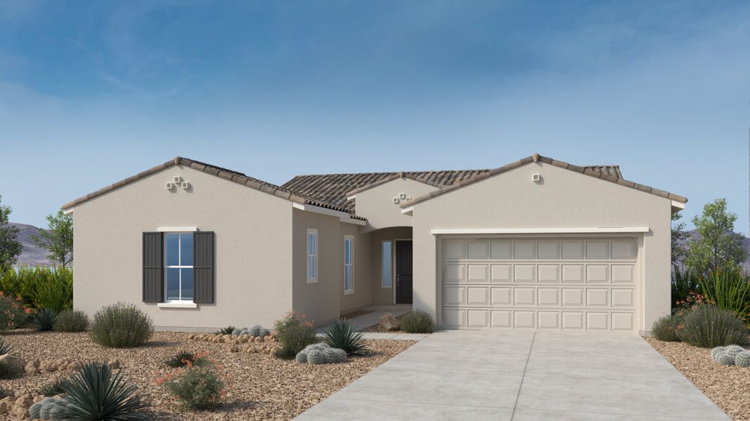 Representative exterior photo of a completed home built from the Everglade by Taylor Morrison in Verdin Passage Collection, Phoenix, AZ (Image 1).