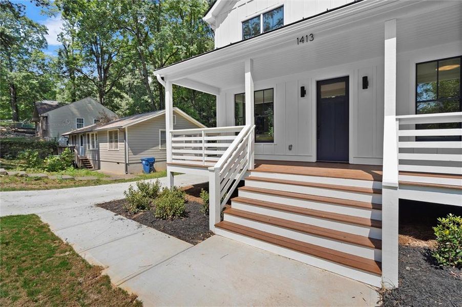 Exterior details and patio area of a home in , Atlanta (Image 25).