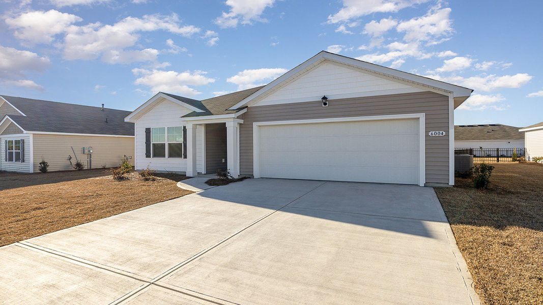 Representative exterior photo of a completed home built from the ARIA by D.R. Horton in Ridgefield, Conway, SC (Image 19).