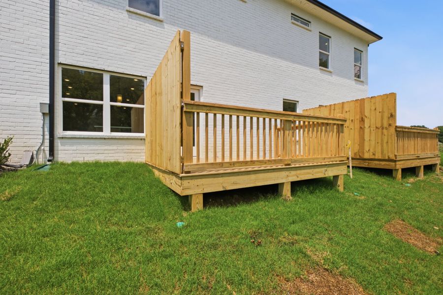 Maddux II Unit 30 Back Deck View (Per Plan)