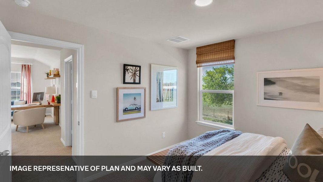 Furnished interior view inside a new home in Southgrove, Kyle (Image 26).