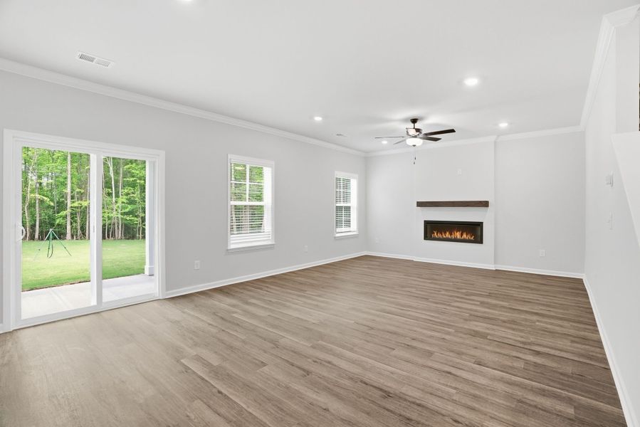 Representative unfurnished interior of a home built from the Loblolly Select N by McGuinn Homes in Broadway Lake, Anderson (Image 22). Representative unfurnished interior of a home built from the Loblolly Select N by McGuinn Homes in Broadway Lake, Anderson (Image 22).