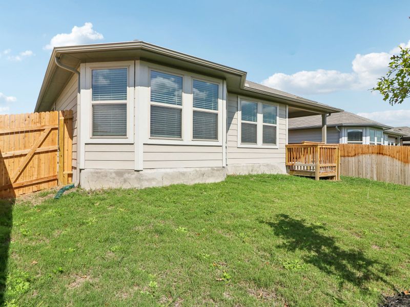 Back exterior the Callaghan floorplan at a Meritage Homes community.