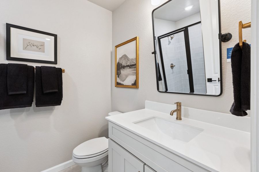 Representative furnished interior of a home built from the Silverton by Landsea Homes in Highlands Preserve, Mead (Image 15).