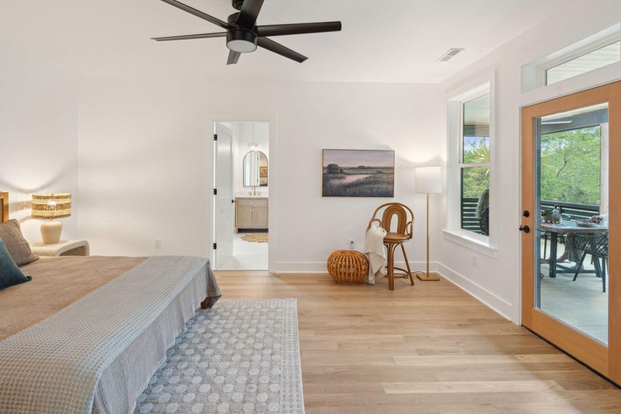 Furnished interior view inside a new home in , Folly Beach (Image 27).