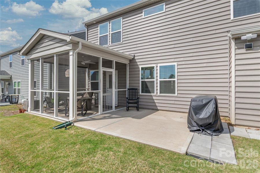 Exterior details and patio area of a home in Stewarts Landing, Charlotte (Image 26).