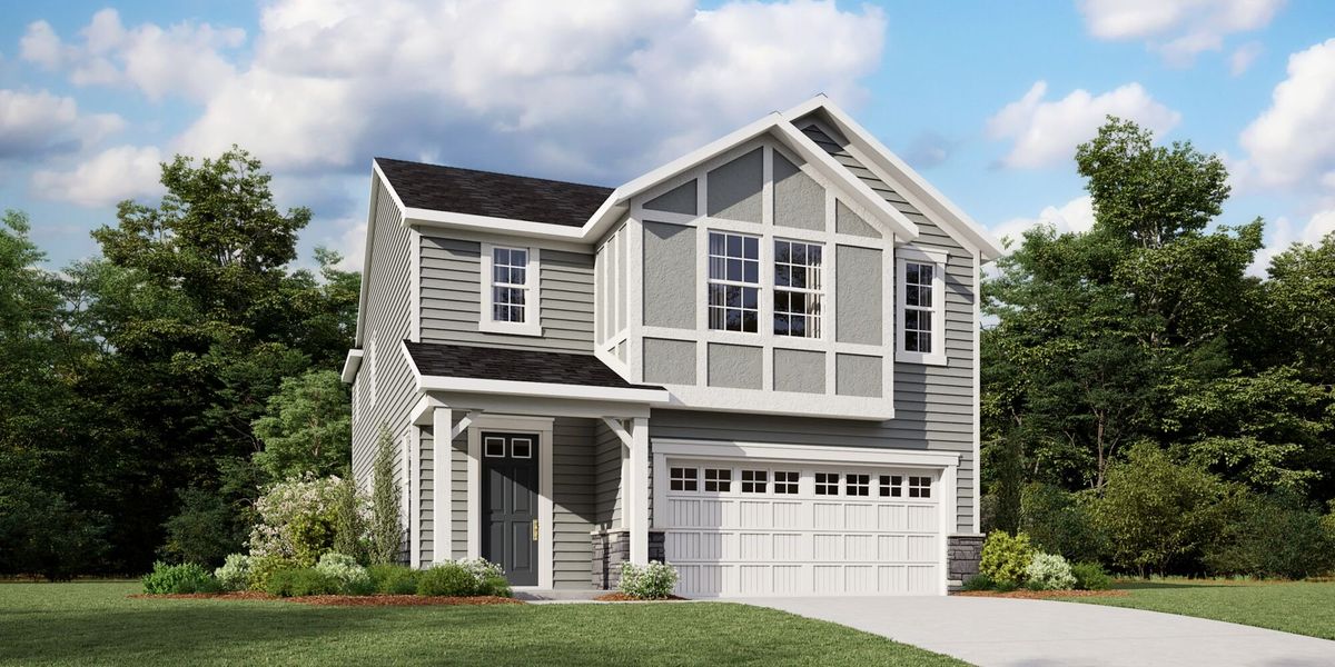 Representative exterior photo of a completed home built from the Summit by Mattamy Homes in Magnolia Park, Garner, NC (Image 24).