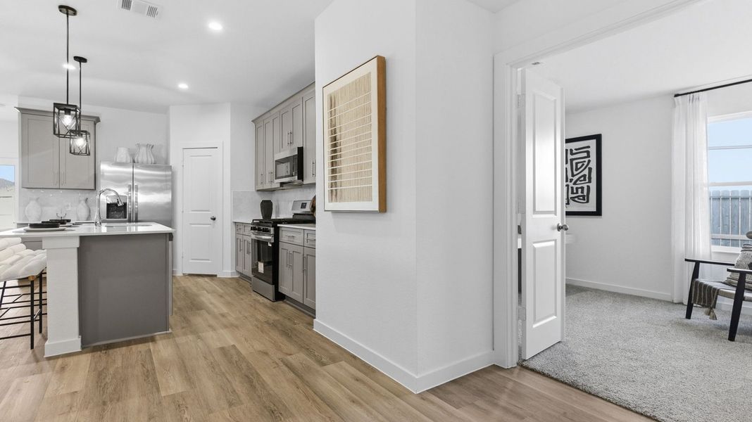 Furnished interior view inside a new home in Westland Ranch 50' Homesites, League City (Image 15).