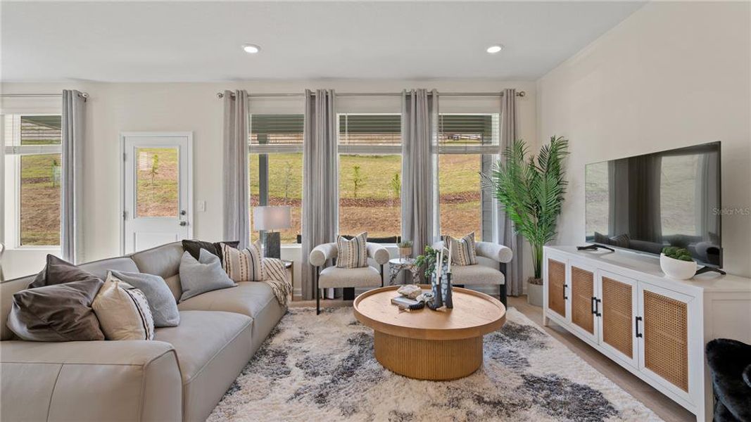 Furnished interior view inside a new home in Crosswinds, Haines City (Image 7).