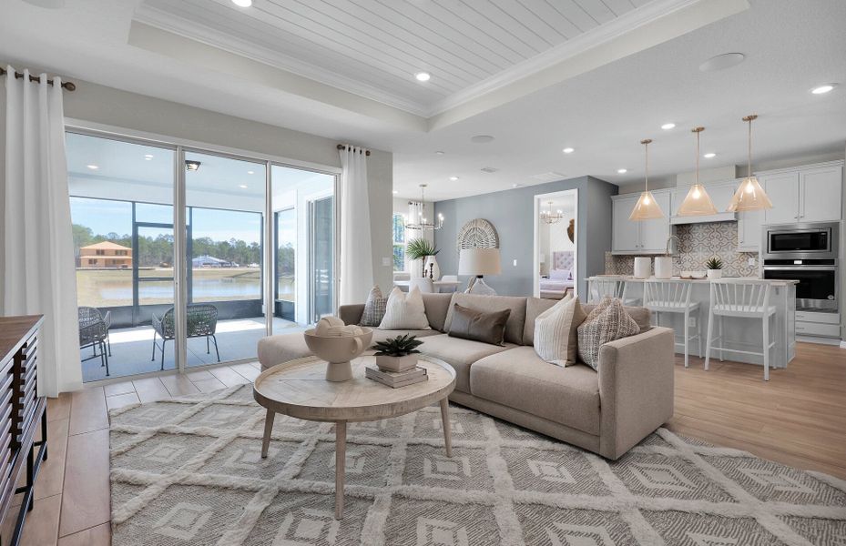 Representative furnished interior of a home built from the Cedar by Pulte Homes in Seminole Palms, Palm Coast (Image 7).