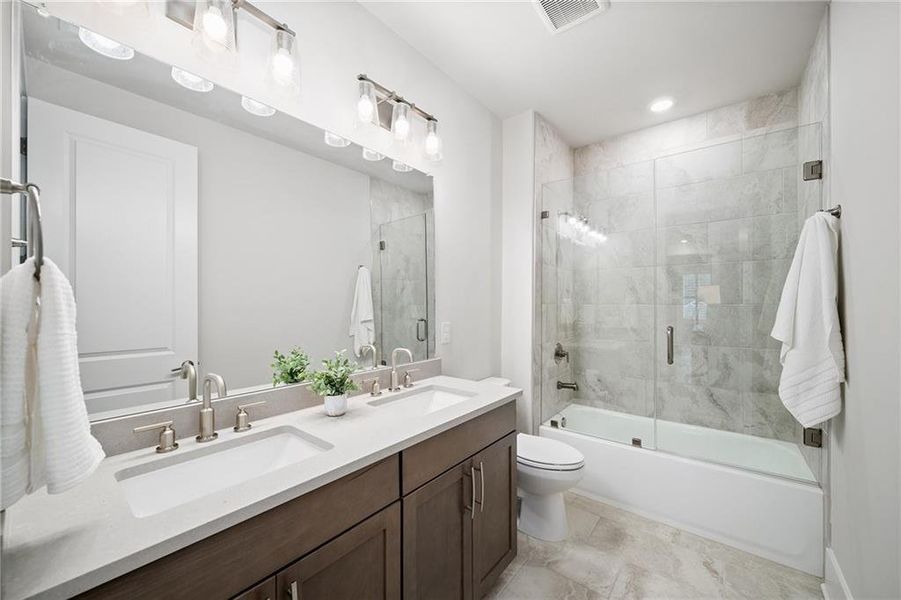 Furnished interior view inside a new home in Manning on the Square, Alpharetta (Image 37).