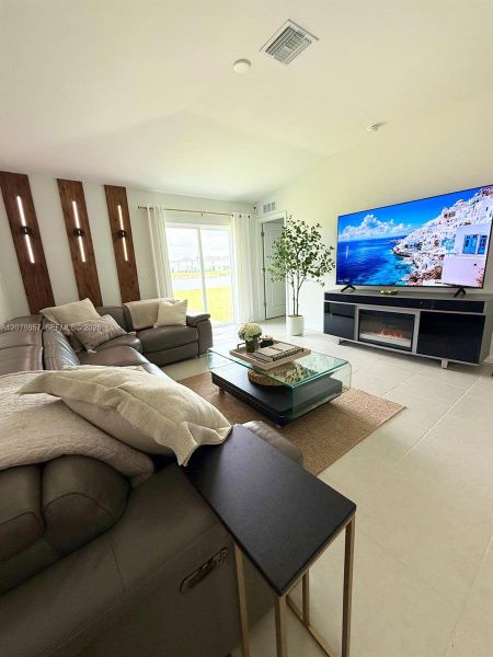 Furnished interior view inside a new home in , Fort Myers (Image 8). Furnished interior view inside a new home in , Fort Myers (Image 8).