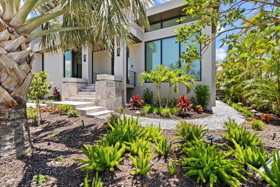 Exterior details and patio area of a home in , Longboat Key (Image 40).