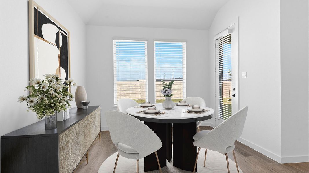 Furnished interior view inside a new home in Davis Harbor, League City (Image 9).