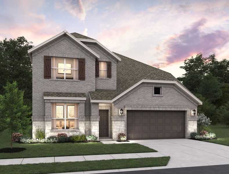 Representative exterior photo of a completed home built from the Katy by Ashton Woods in Megan's Landing 50's, Castroville, TX (Image 21). Representative exterior photo of a completed home built from the Katy by Ashton Woods in Megan's Landing 50's, Castroville, TX (Image 21).