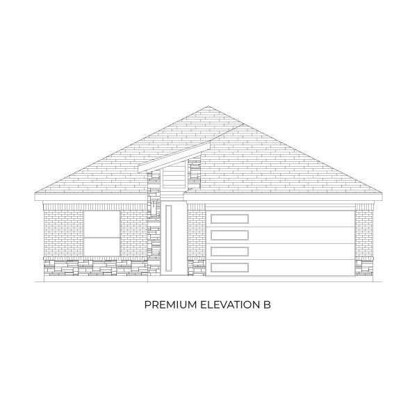Representative rendering of the exterior for the Kennedy Select F by First Texas Homes (Image 4).