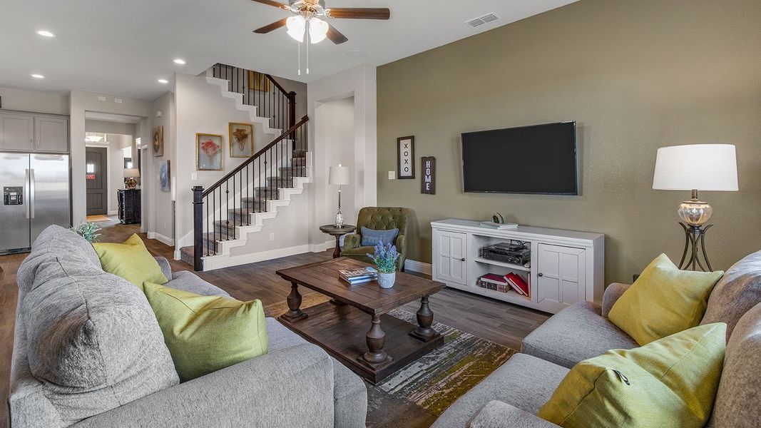 Furnished interior view inside a new home in Lakeview Pointe, Midlothian (Image 13).