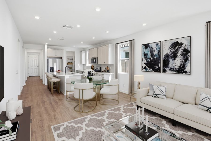 Furnished interior view inside a new home in Willows at Bella Vista Farms, San Tan Valley (Image 8).