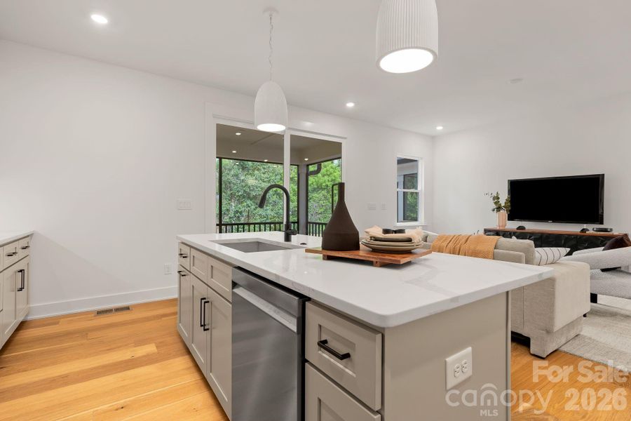 Furnished interior view inside a new home in , Charlotte (Image 5). Furnished interior view inside a new home in , Charlotte (Image 5).