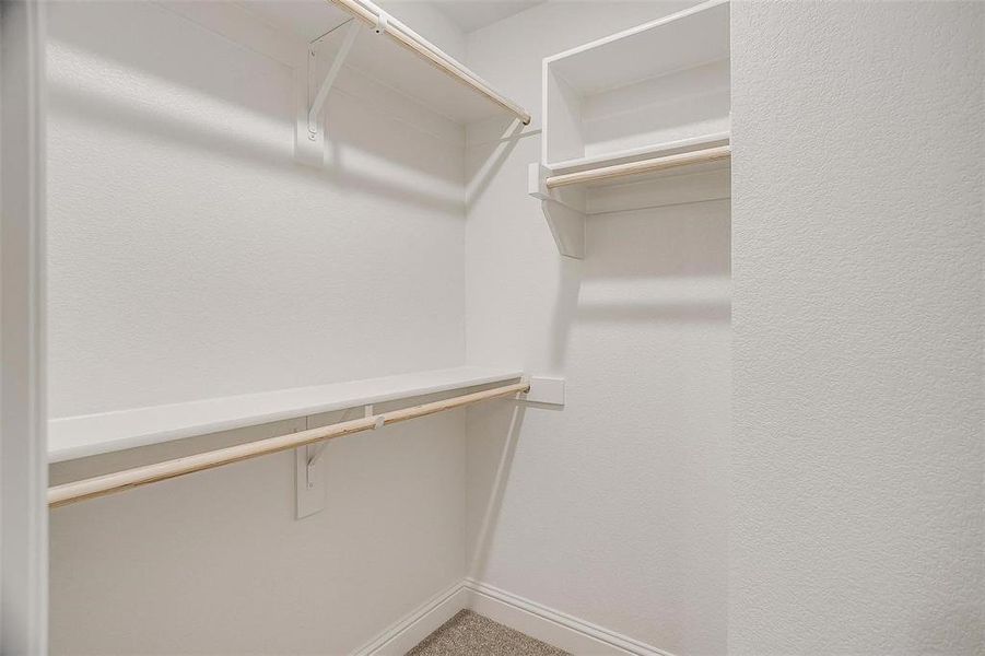 Walk in closet with carpet Walk in closet with carpet