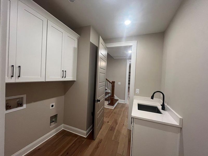 Furnished interior view inside a new home in , White (Image 14).