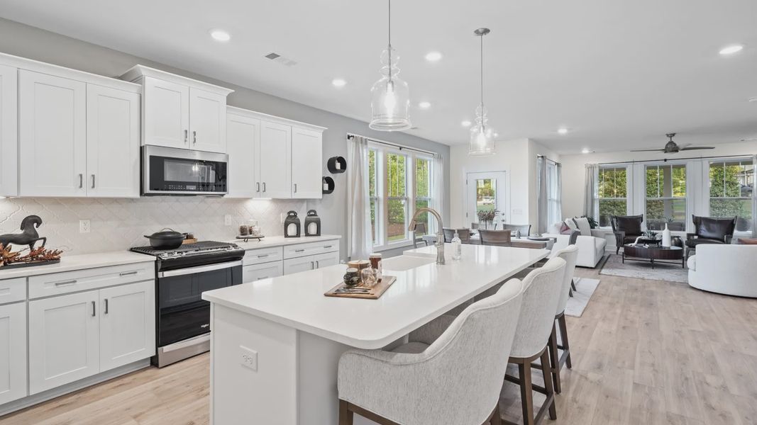 Representative furnished interior of a home built from the Augusta by DRB Homes in Woodglen, Piedmont (Image 5).