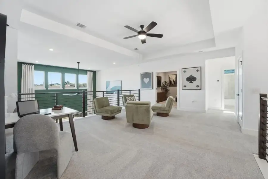 Furnished interior view inside a new home in Santa Rita Ranch, Liberty Hill (Image 15).