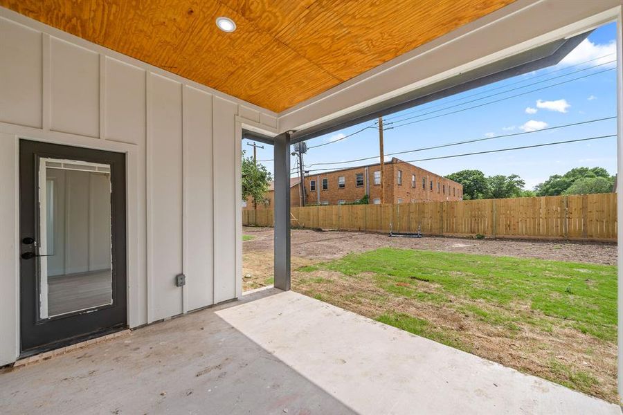 Exterior details and patio area of a home in , Fort Worth (Image 29).