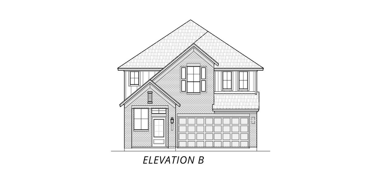 Representative exterior photo of a completed home built from the Sage by Chesmar Homes in Stillwater Ranch, San Antonio, TX (Image 1).