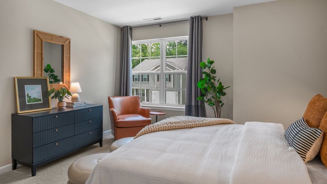 Furnished interior view inside a new home in The Preserve at Kinsley, Jamestown (Image 27).