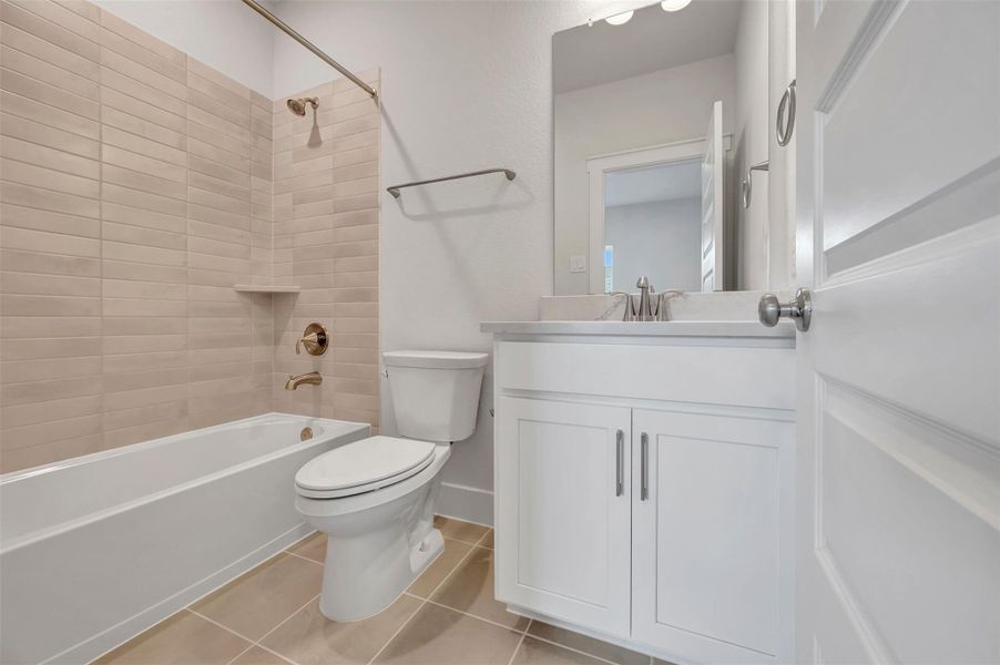 Furnished interior view inside a new home in Elyson - Reserve Collection, Katy (Image 14).