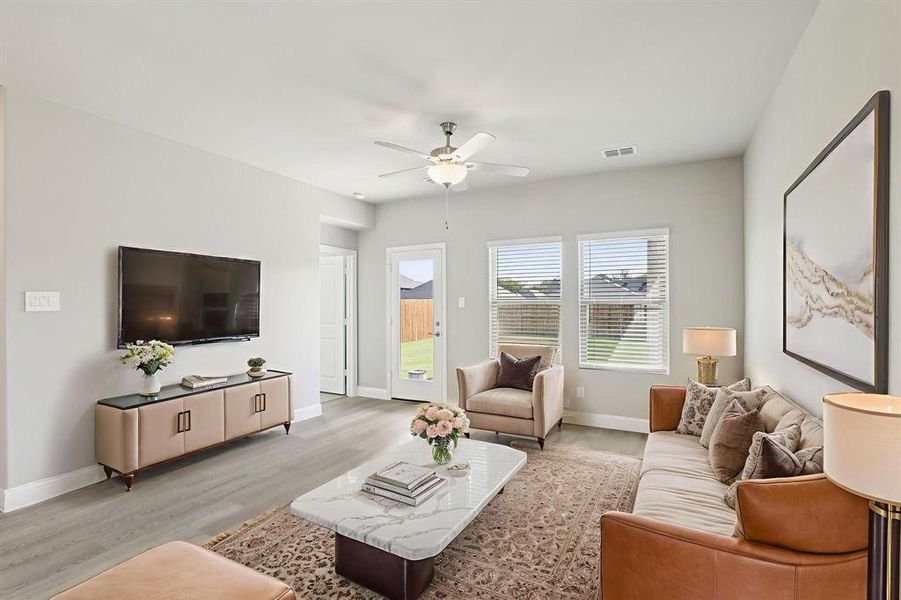 Furnished interior view inside a new home in Simpson Crossing - Spring Series, McKinney (Image 7).