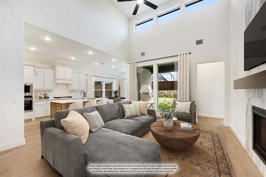 Furnished interior view inside a new home in Windsong Ranch, Prosper (Image 15).