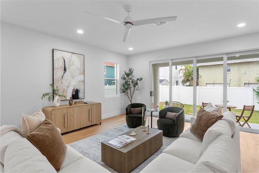 Furnished interior view inside a new home in , Tampa (Image 40).