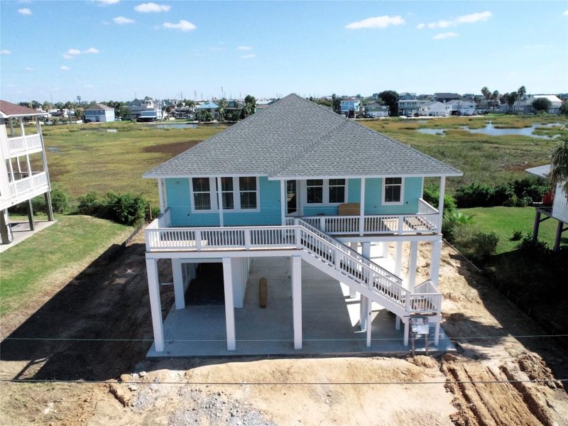 Exterior details and patio area of a home in , Galveston (Image 5). Exterior details and patio area of a home in , Galveston (Image 5).