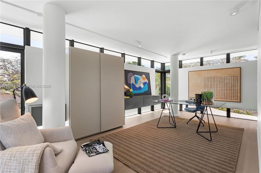 Furnished interior view inside a new home in , Miami (Image 8). Furnished interior view inside a new home in , Miami (Image 8).