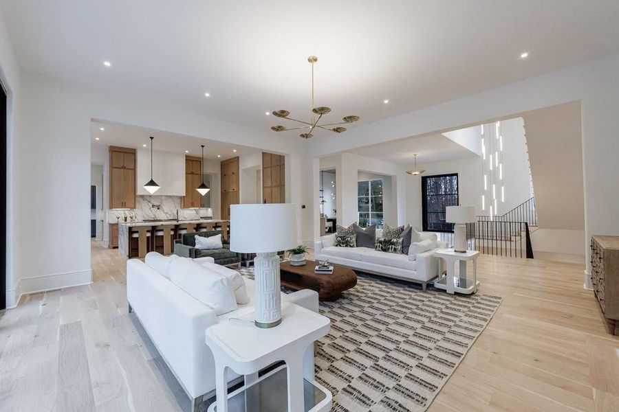 Furnished interior view inside a new home in , Atlanta (Image 13). Furnished interior view inside a new home in , Atlanta (Image 13).