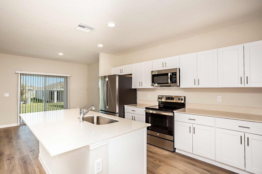 Furnished interior view inside a new home in Pasadena Ridge, Dade City (Image 6). Furnished interior view inside a new home in Pasadena Ridge, Dade City (Image 6).